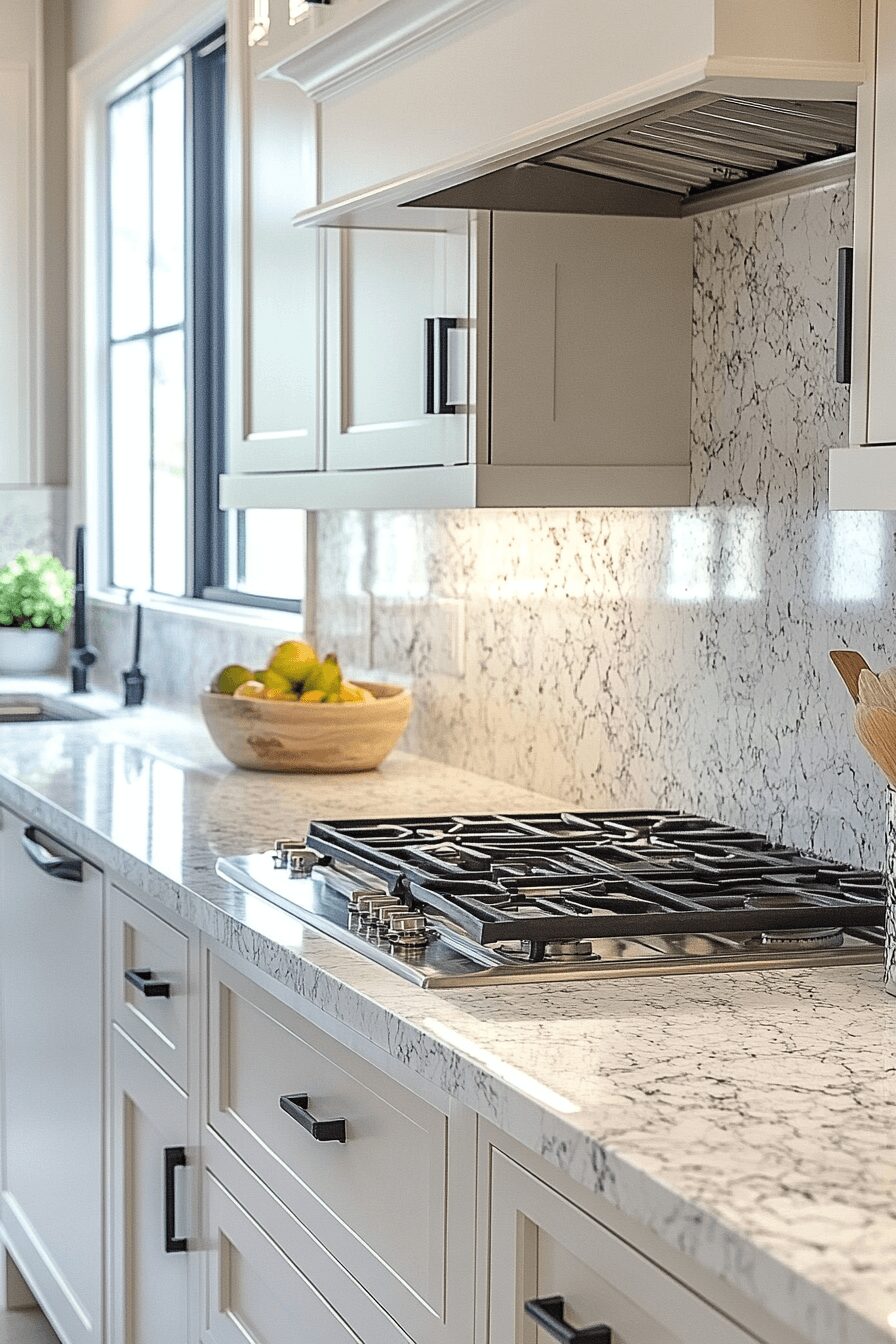 29 White Granite Countertops to Add Fresh Elegance to Your Home 26 white granite countertops