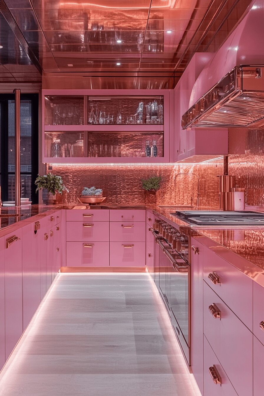 29 Rose Gold Kitchen Cabinets That Elevate Your Home’s Style 26 rose gold kitchen cabinets