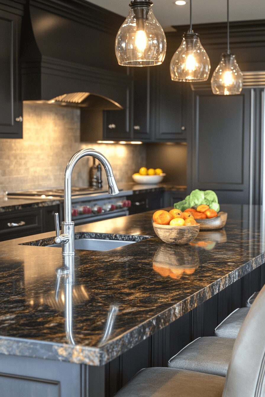29 Brown Granite Countertops to Transform Kitchens With Lasting Beauty 26 brown granite countertops