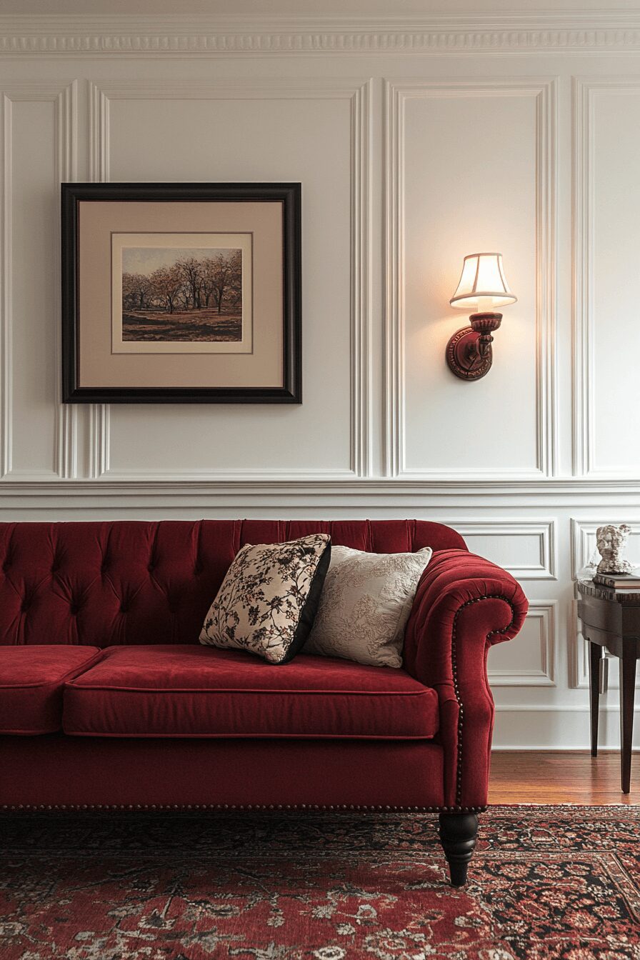 29 Burgundy Couch Living Room Ideas That Add Warmth and Style 27 burgundy couch living room