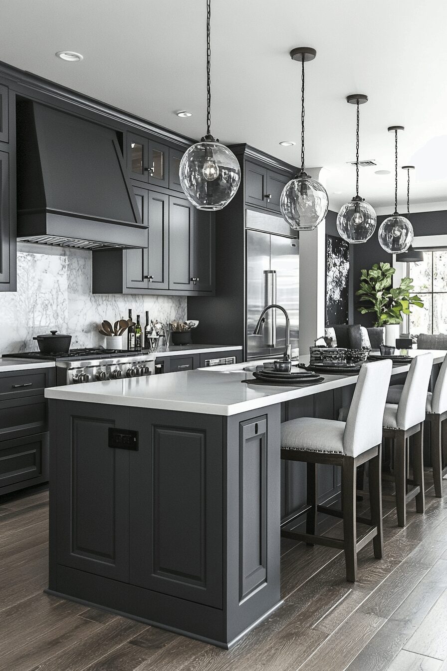 29 Grey and White Kitchen Cabinets That Create a Warm and Happy Kitchen 27 grey and white kitchen cabinets
