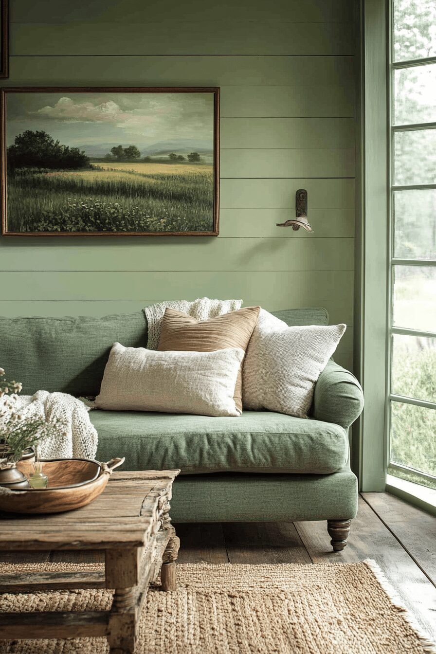 29 Olive Green Couch Living Room Ideas to Create a Fresh and Inviting Retreat 27 olive green couch living room ideas