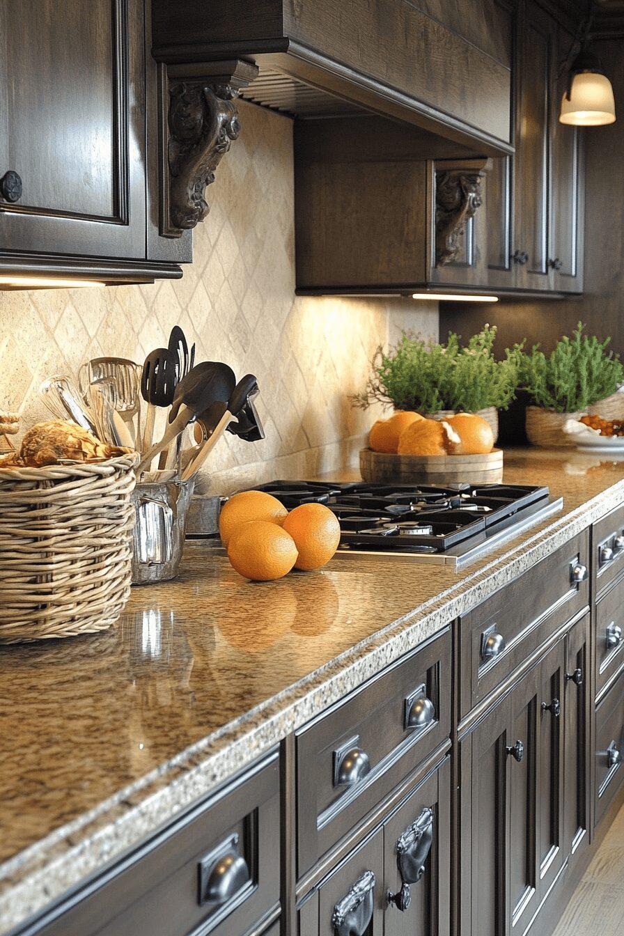 29 Brown Granite Countertops to Transform Kitchens With Lasting Beauty 27 brown granite countertops