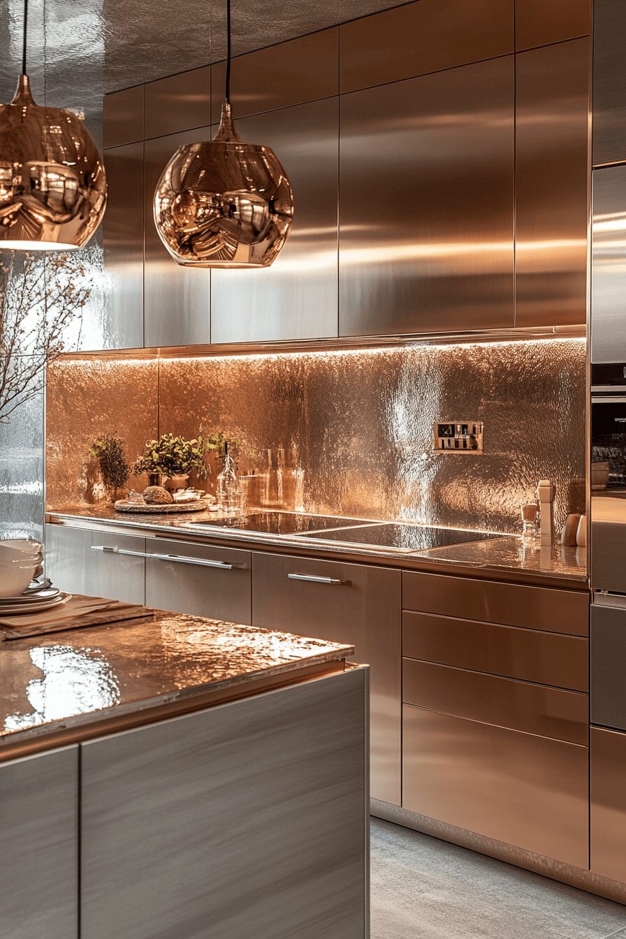 29 Rose Gold Kitchen Cabinets That Elevate Your Home’s Style 28 rose gold kitchen cabinets