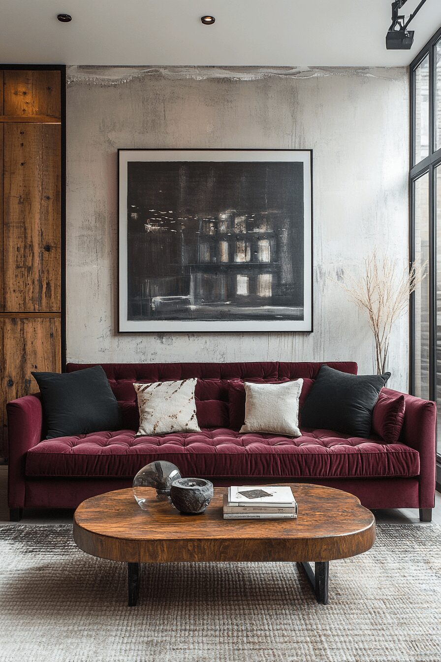 29 Burgundy Couch Living Room Ideas That Add Warmth and Style 29 burgundy couch living room