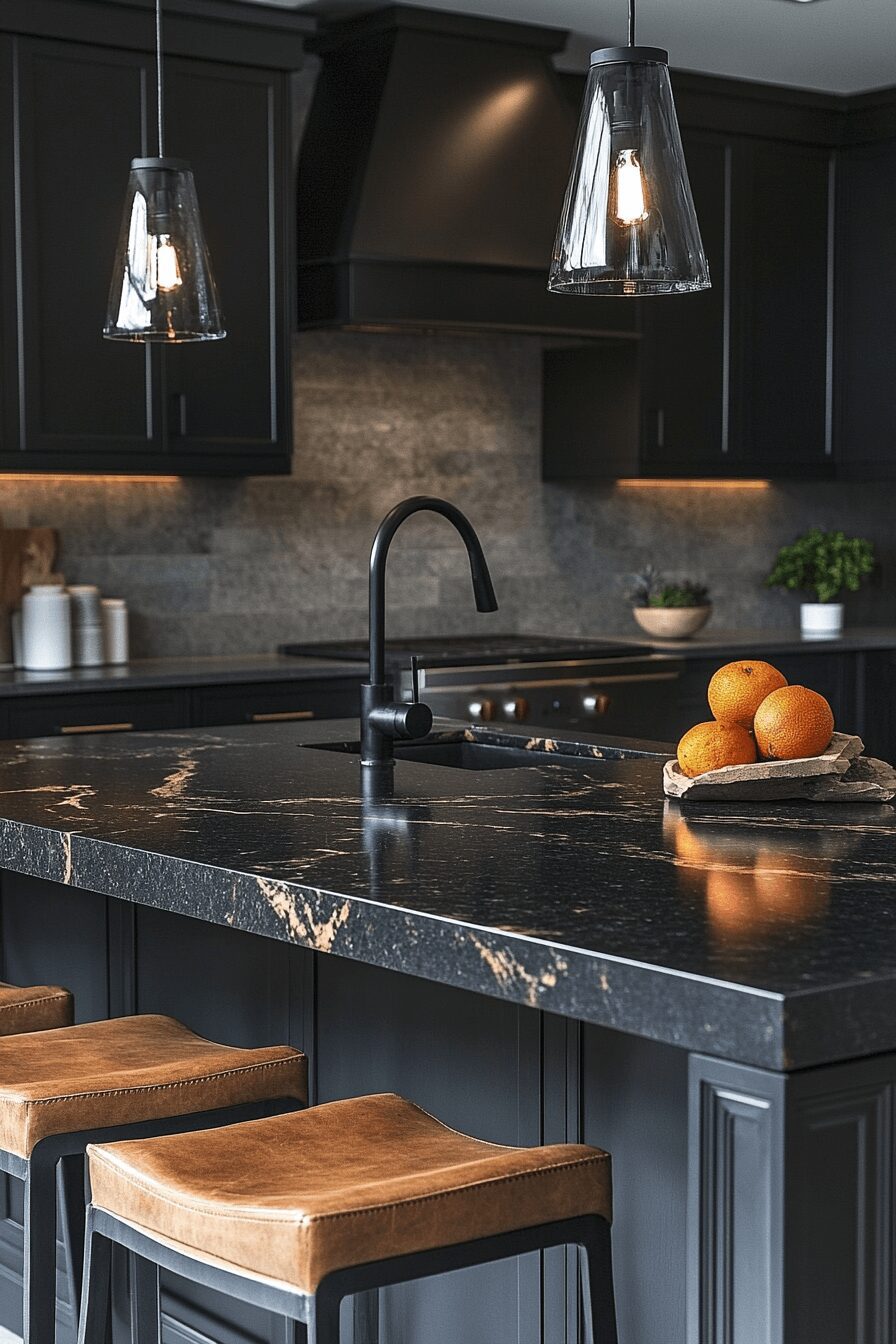 29 Black Quartz Countertops That Capture Modern Luxury at Its Finest 29 black quartz countertops