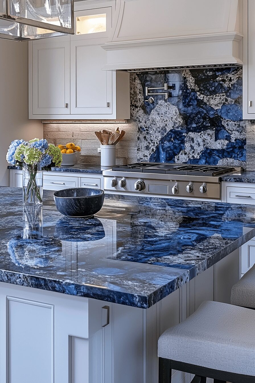 29 Blue Granite Countertops to Inspire Bold and Beautiful Designs 3 blue granite countertops