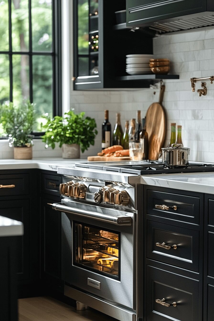 29 Black Cabinets White Countertops That Define Modern Perfection 3 black cabinets white countertops