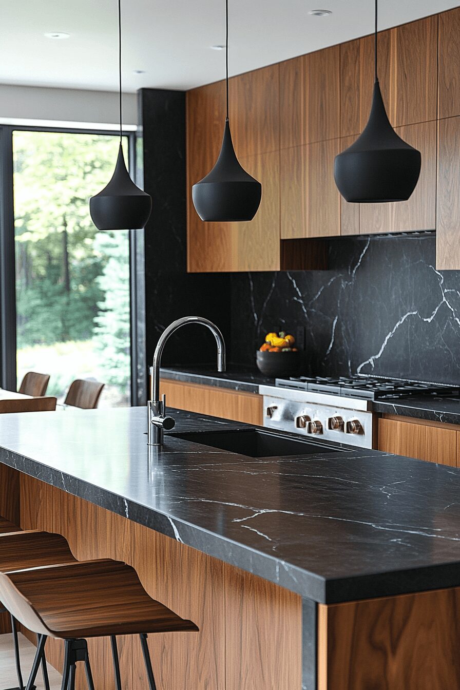 29 Black Quartz Countertops That Capture Modern Luxury at Its Finest 3 black quartz countertops