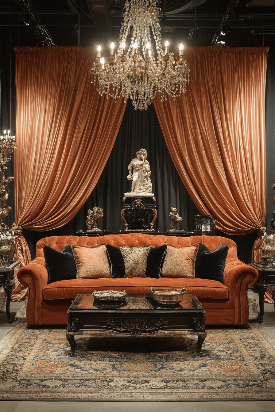 29 Rust Couch Living Room Ideas That Make Your Space Pop 4 rust couch living room ideas