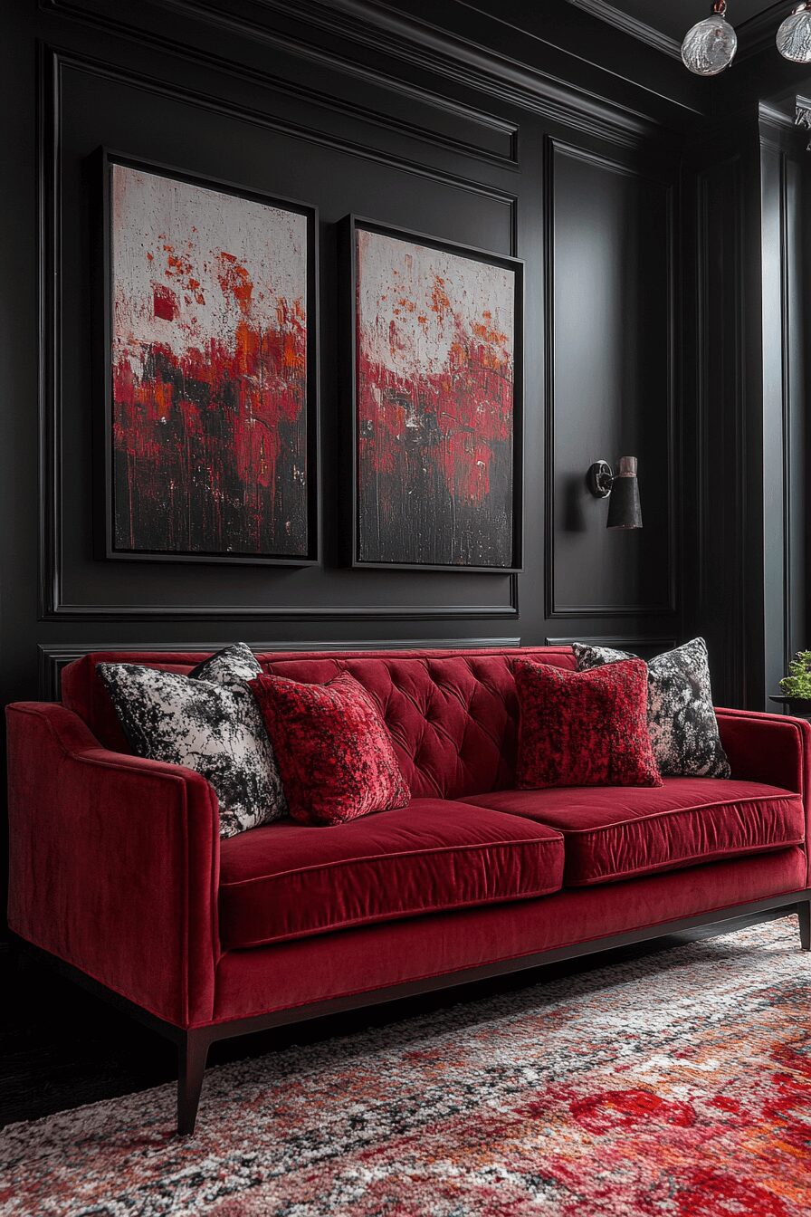 29 Burgundy Couch Living Room Ideas That Add Warmth and Style 4 burgundy couch living room