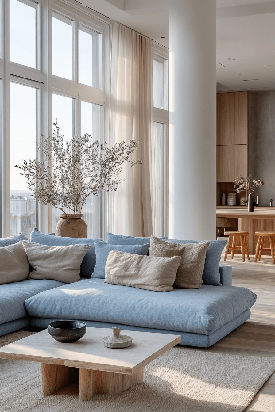 29 Blue Couch Living Room Ideas That Add Calm and Cheerful Energy 4 blue couch living room ideas