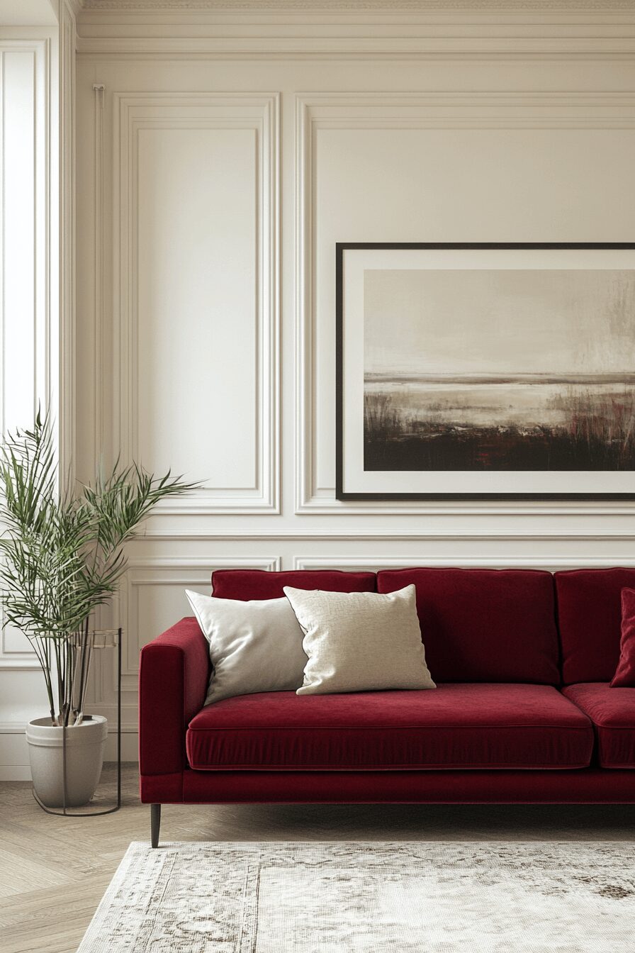 29 Burgundy Couch Living Room Ideas That Add Warmth and Style 5 burgundy couch living room