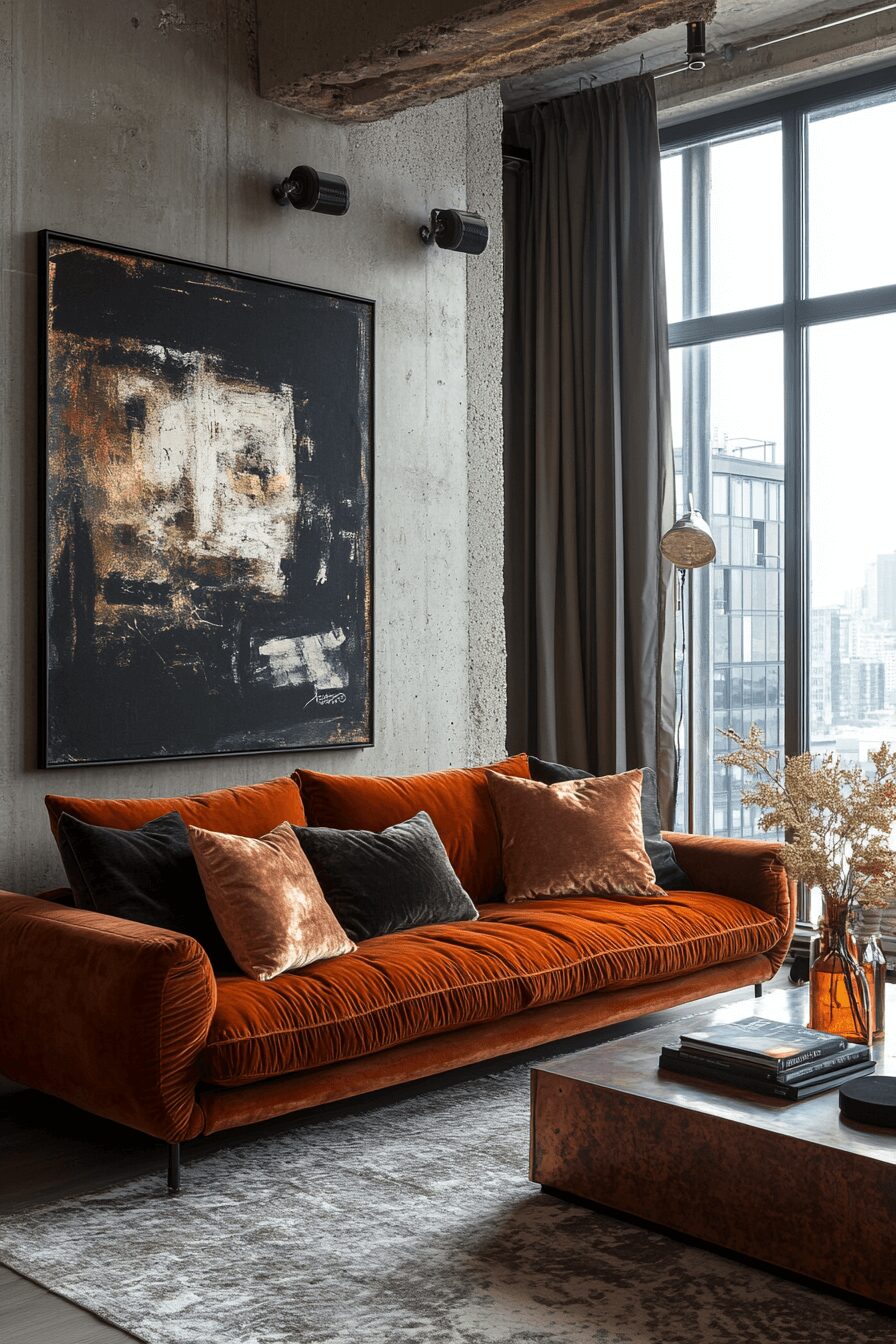 29 Rust Couch Living Room Ideas That Make Your Space Pop 6 rust couch living room ideas
