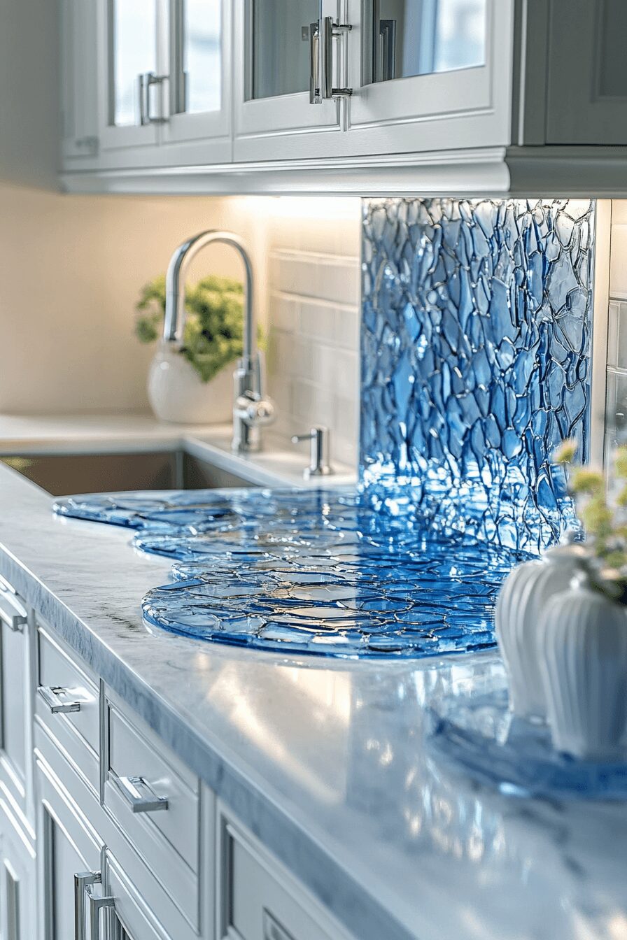 29 Recycled Glass Countertops That Sparkle With Sustainable Style 6 recycled glass countertops