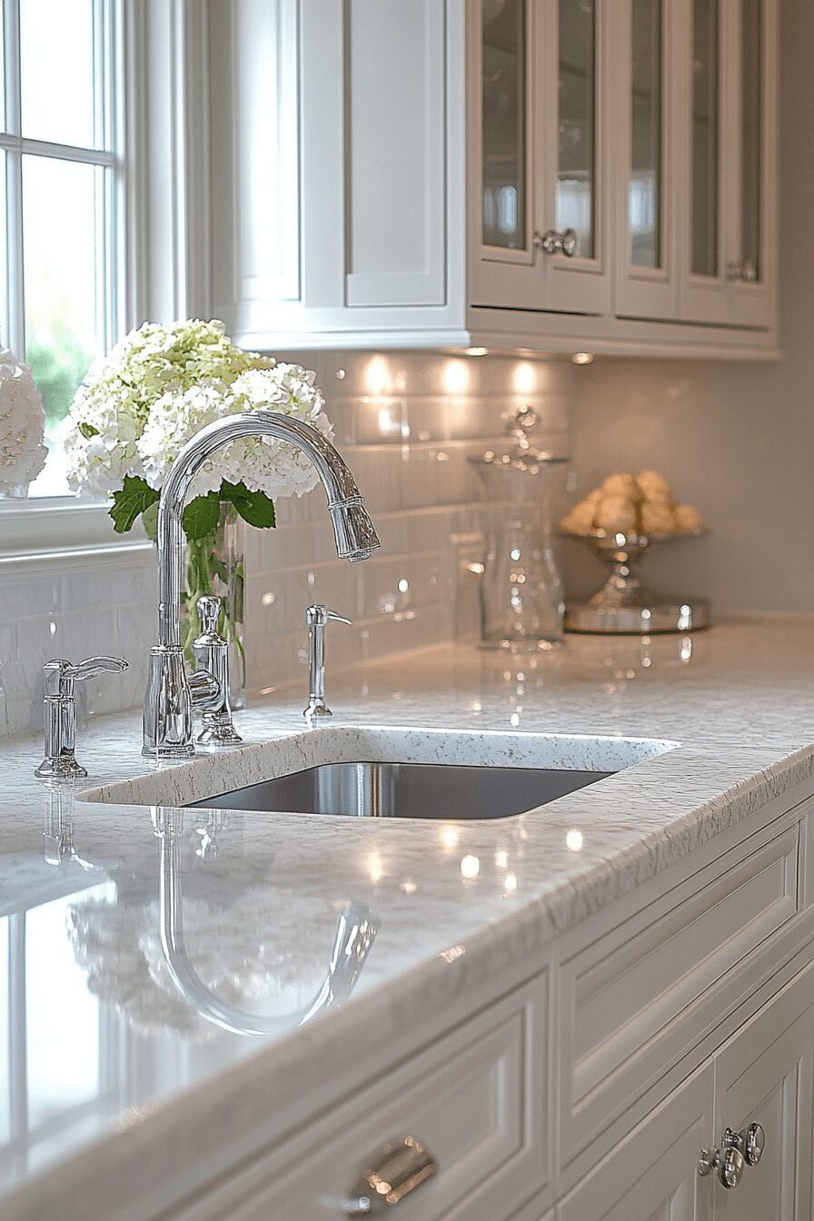 29 Marble Countertops That Add Grace and Glamour to Any Space 6 marble countertops