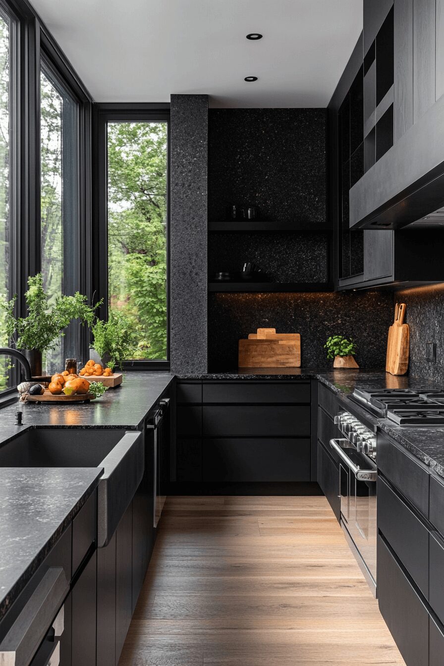 29 Black Quartz Countertops That Capture Modern Luxury at Its Finest 6 black quartz countertops