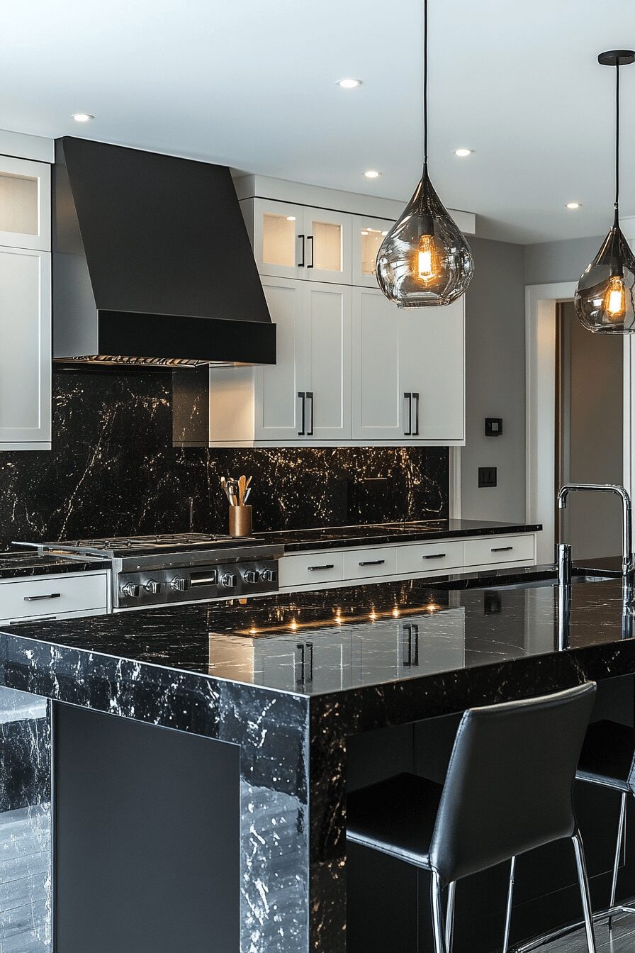 29 Black Granite Countertops Kitchen Designs That Define Classic Luxury 6 black granite countertops kitchen