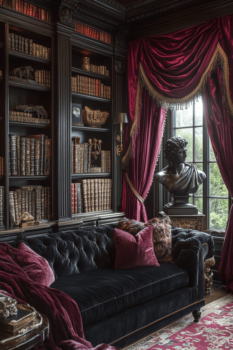 29 Dark Couch Living Room Ideas That Add Depth and Cozy Charm 7 dark couch living room