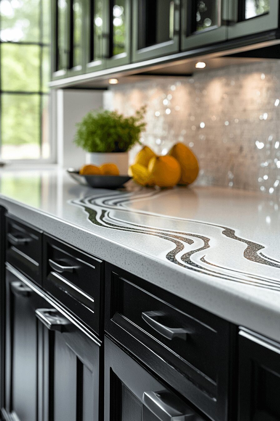 29 Black Cabinets White Countertops That Define Modern Perfection 7 black cabinets white countertops