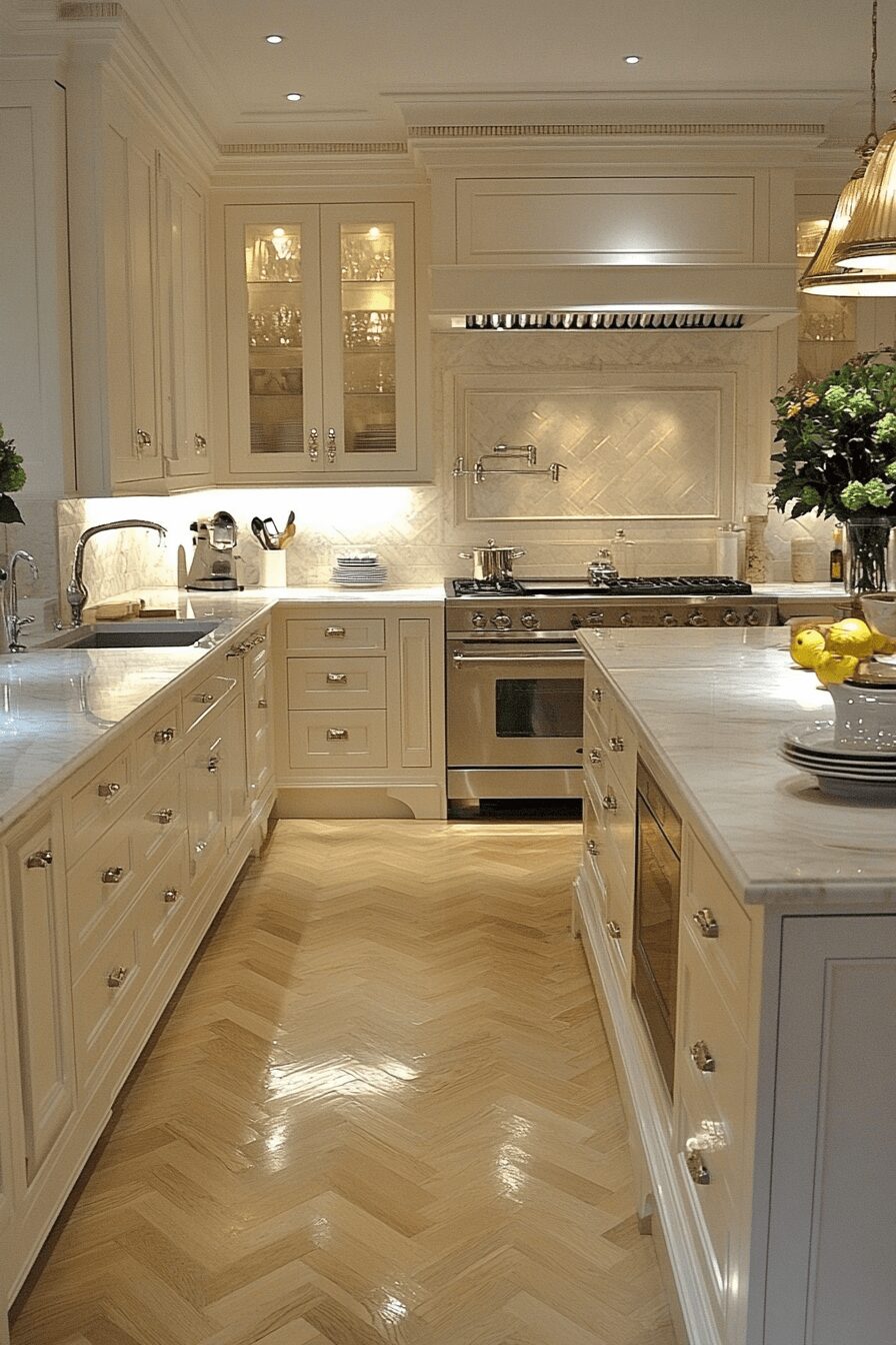 29 Fluted Glass Kitchen Cabinets That Transform Your Kitchen Into a Dreamy Haven 7 fluted glass kitchen cabinets