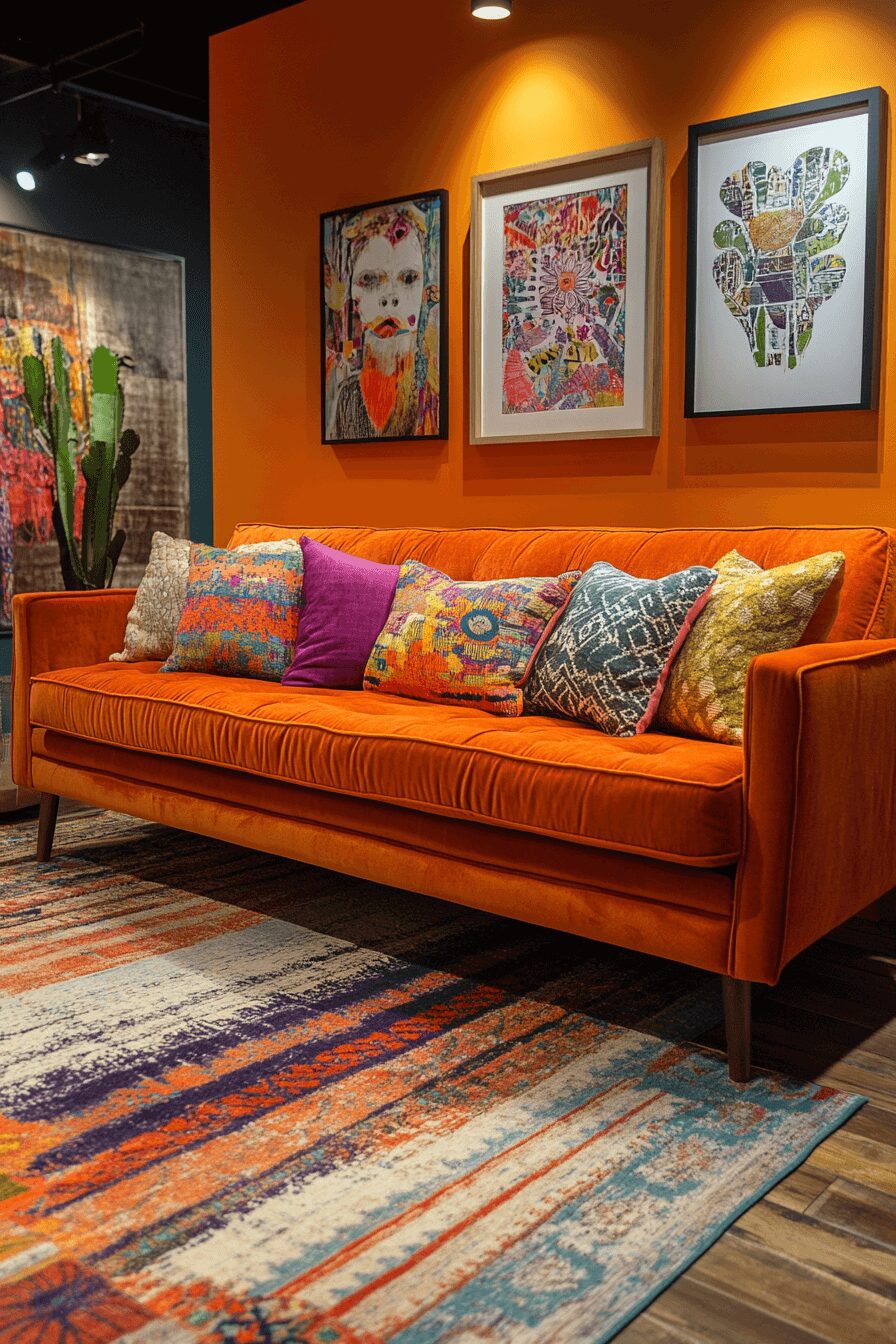 29 Rust Couch Living Room Ideas That Make Your Space Pop 8 rust couch living room ideas