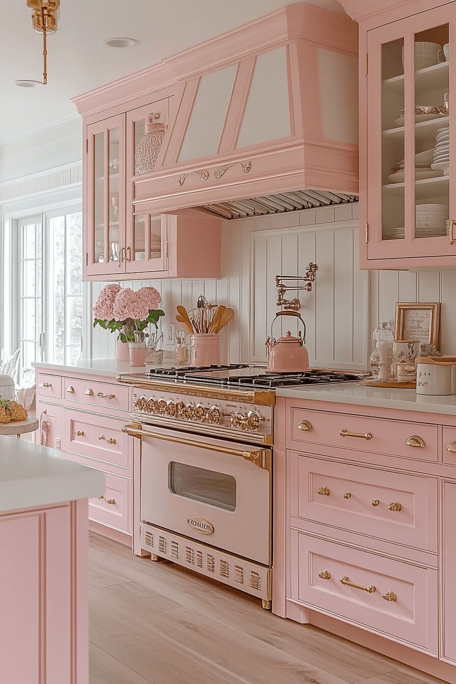 29 Rose Gold Kitchen Cabinets That Elevate Your Home’s Style 8 rose gold kitchen cabinets