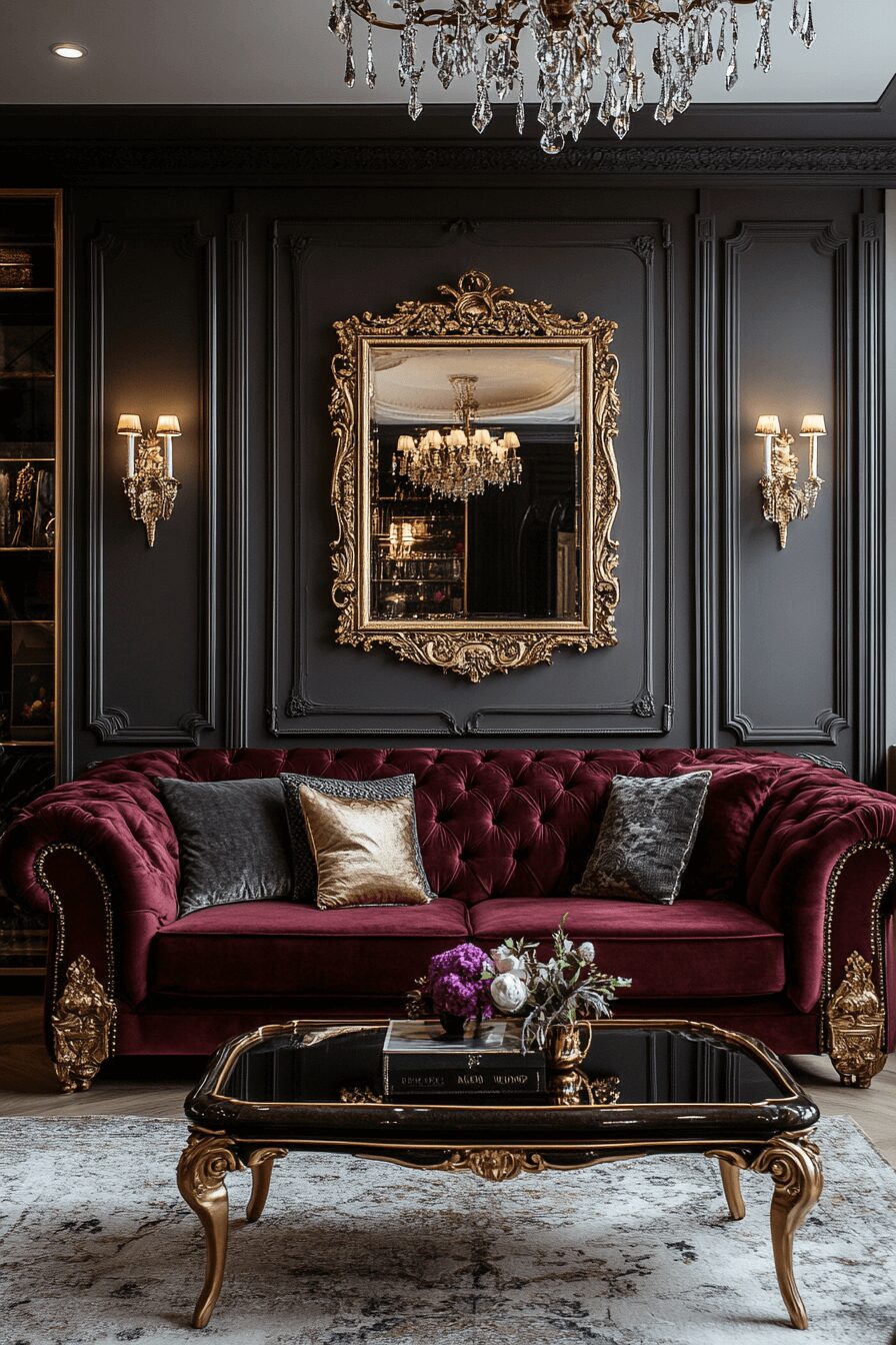 29 Burgundy Couch Living Room Ideas That Add Warmth and Style 8 burgundy couch living room
