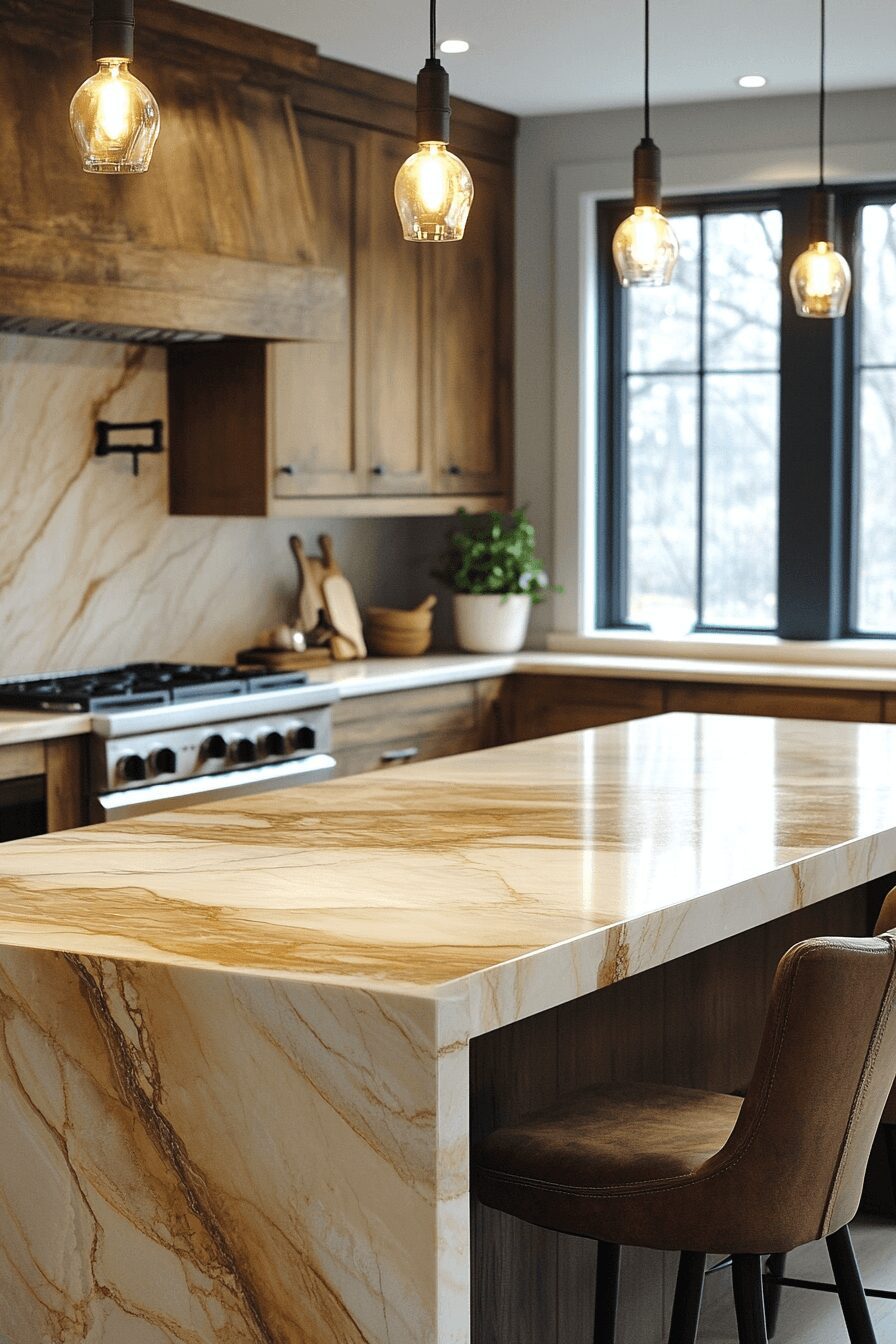 29 Marble Countertops That Add Grace and Glamour to Any Space 9 marble countertops
