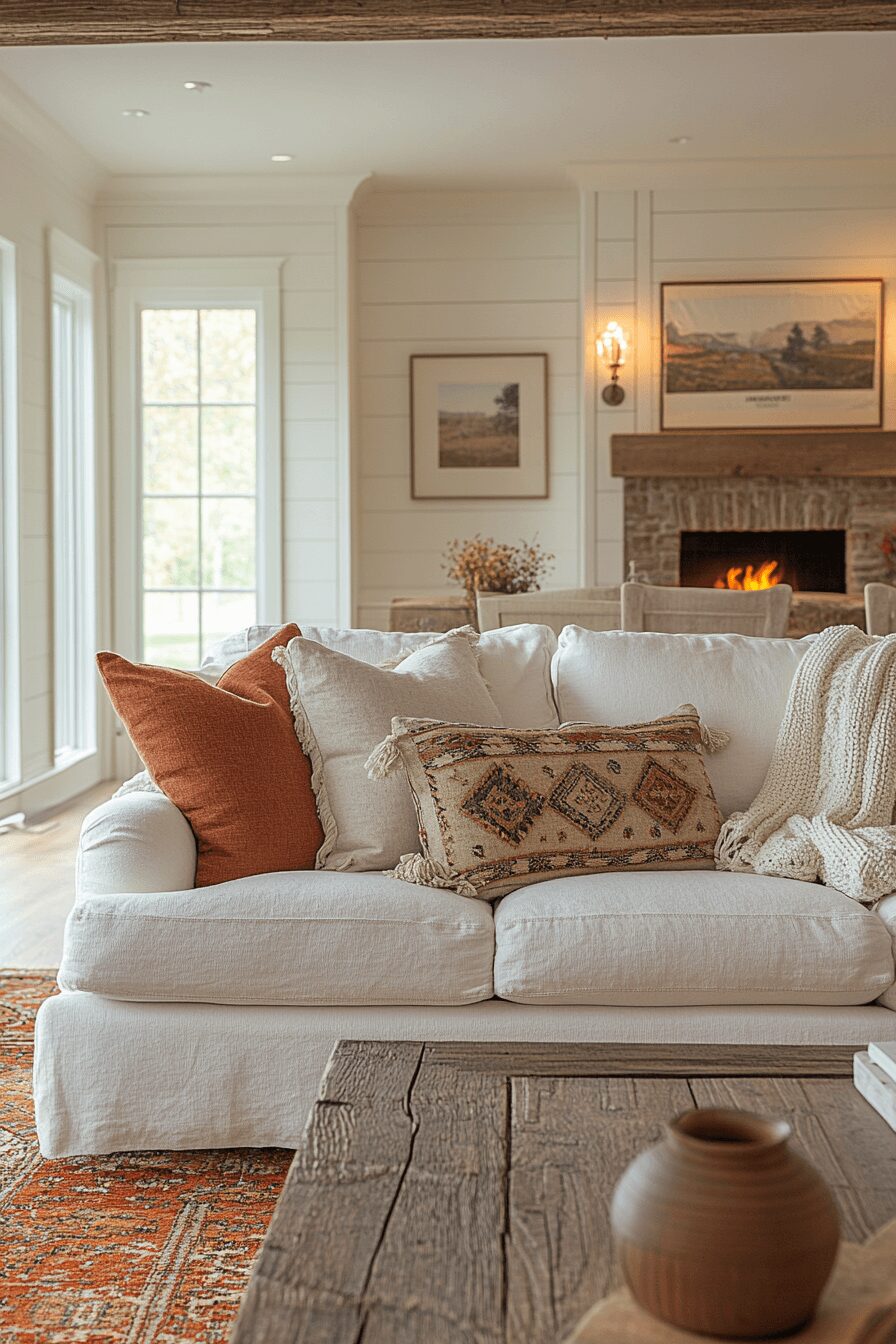 29 Rust Couch Living Room Ideas That Make Your Space Pop 9 rust couch living room ideas