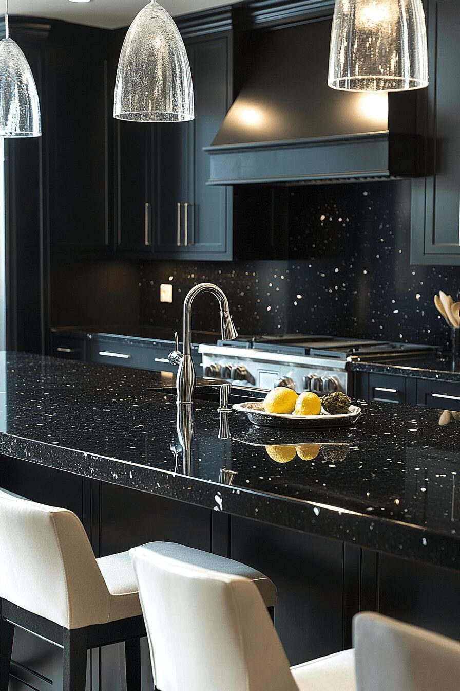 29 Black Granite Countertops Kitchen Designs That Define Classic Luxury 9 black granite countertops kitchen