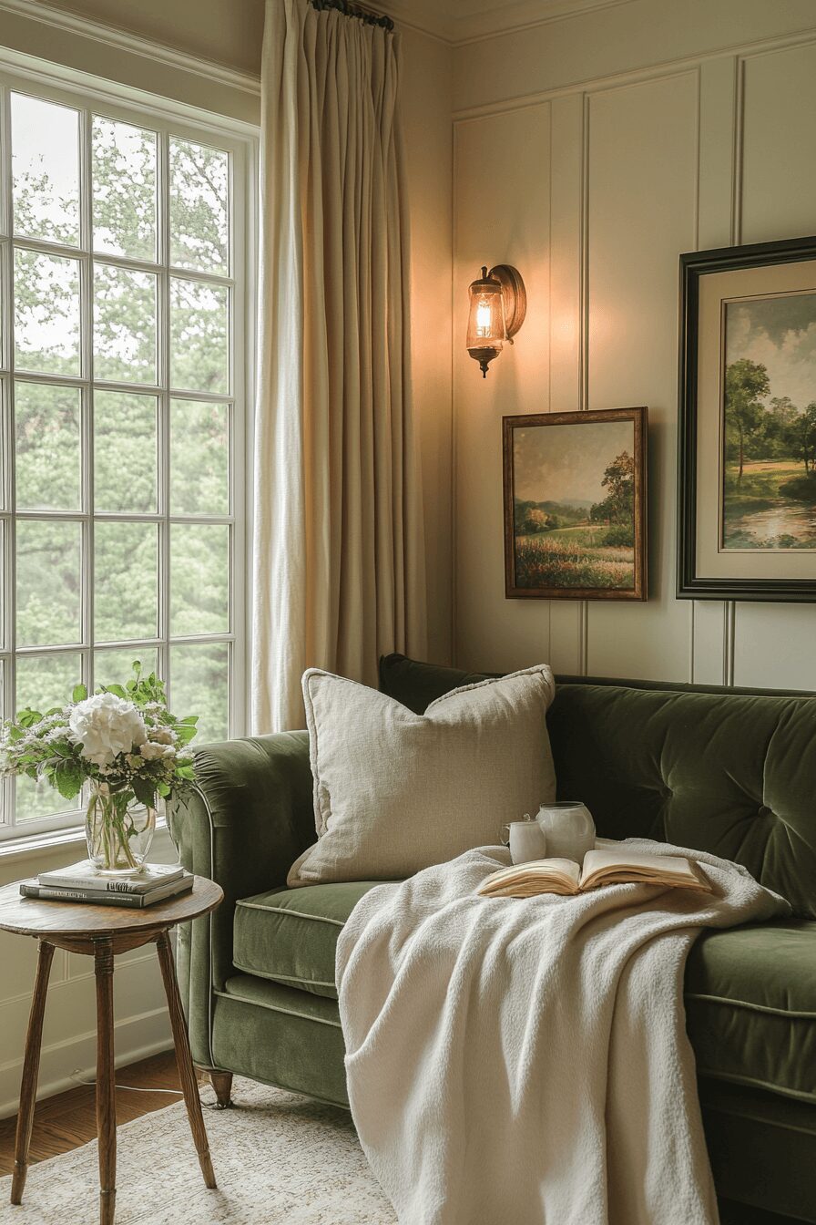 29 Olive Green Couch Living Room Ideas to Create a Fresh and Inviting Retreat 9 olive green couch living room ideas