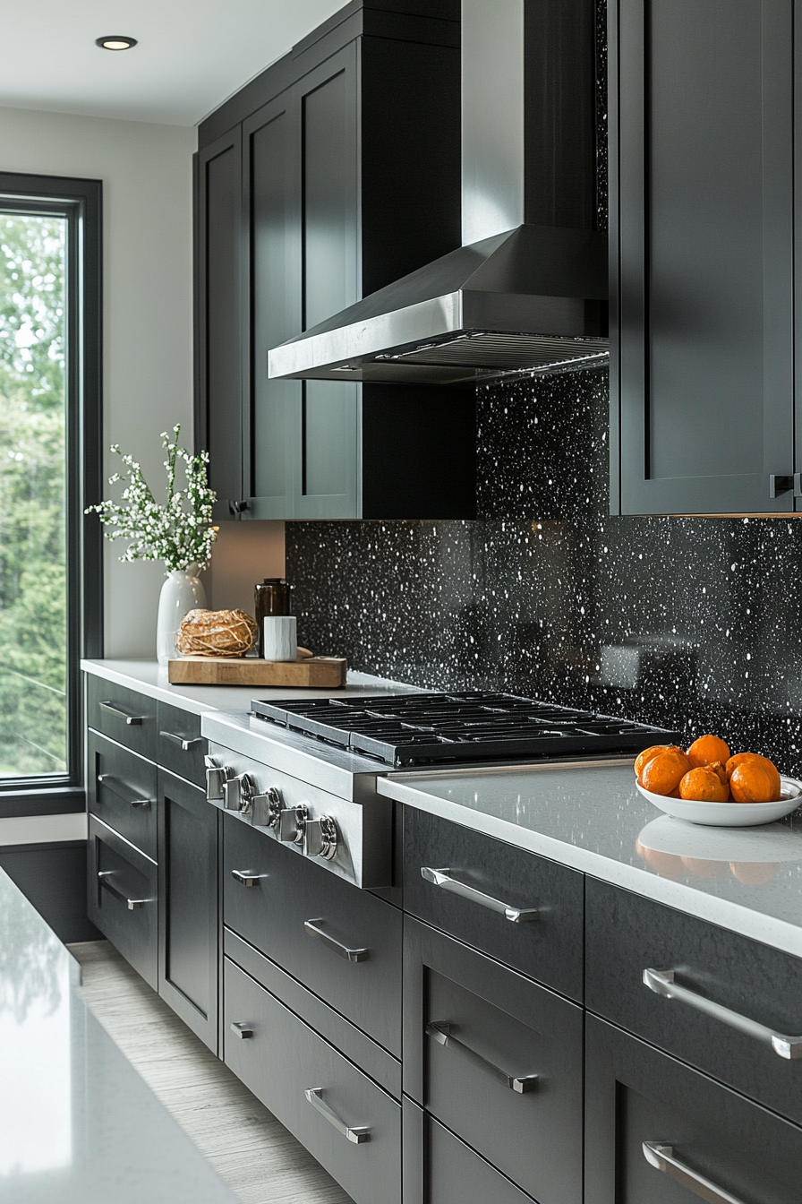 29 Black Cabinets White Countertops That Define Modern Perfection 5 black cabinets white countertops