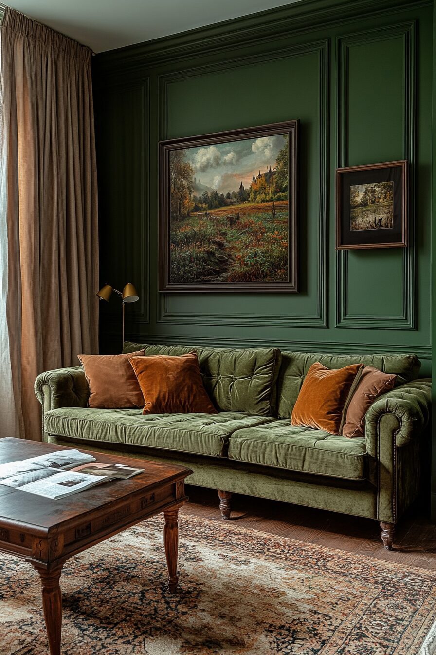 29 Olive Green Couch Living Room Ideas to Create a Fresh and Inviting Retreat 11 olive green couch living room ideas