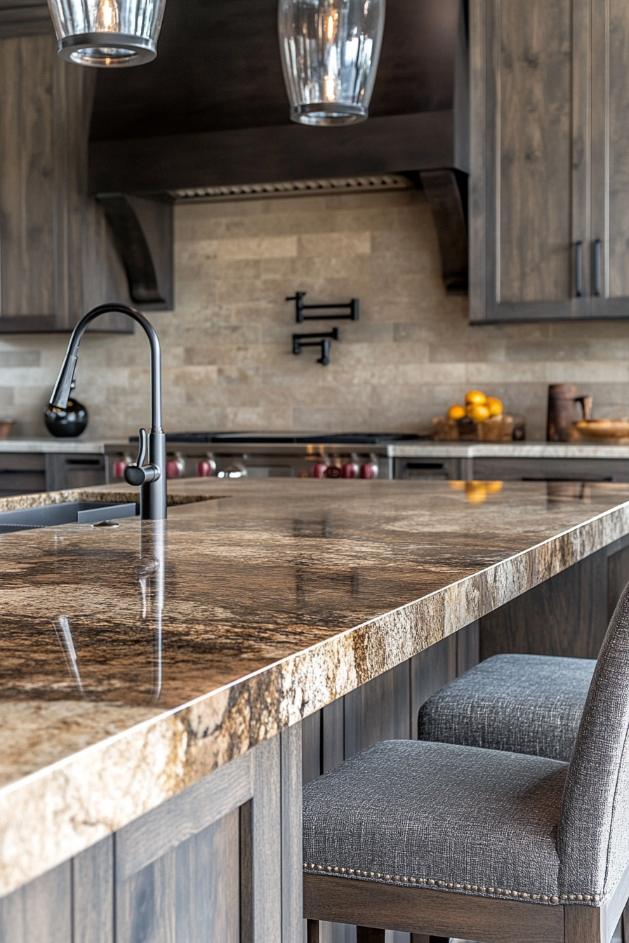 29 Brown Granite Countertops to Transform Kitchens With Lasting Beauty 24 brown granite countertops
