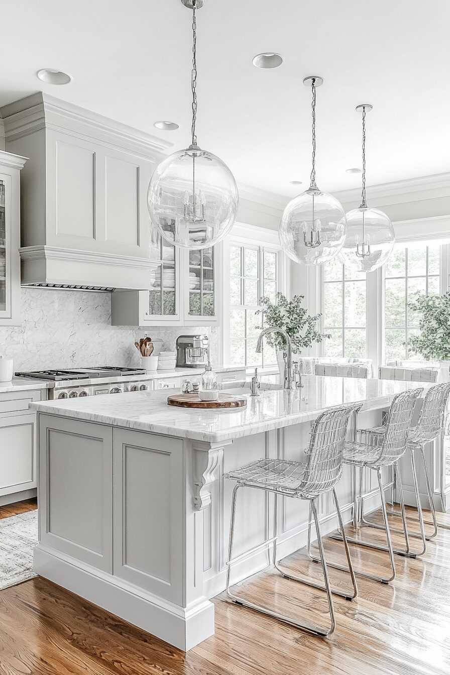 29 Grey and White Kitchen Cabinets That Create a Warm and Happy Kitchen 21 grey and white kitchen cabinets