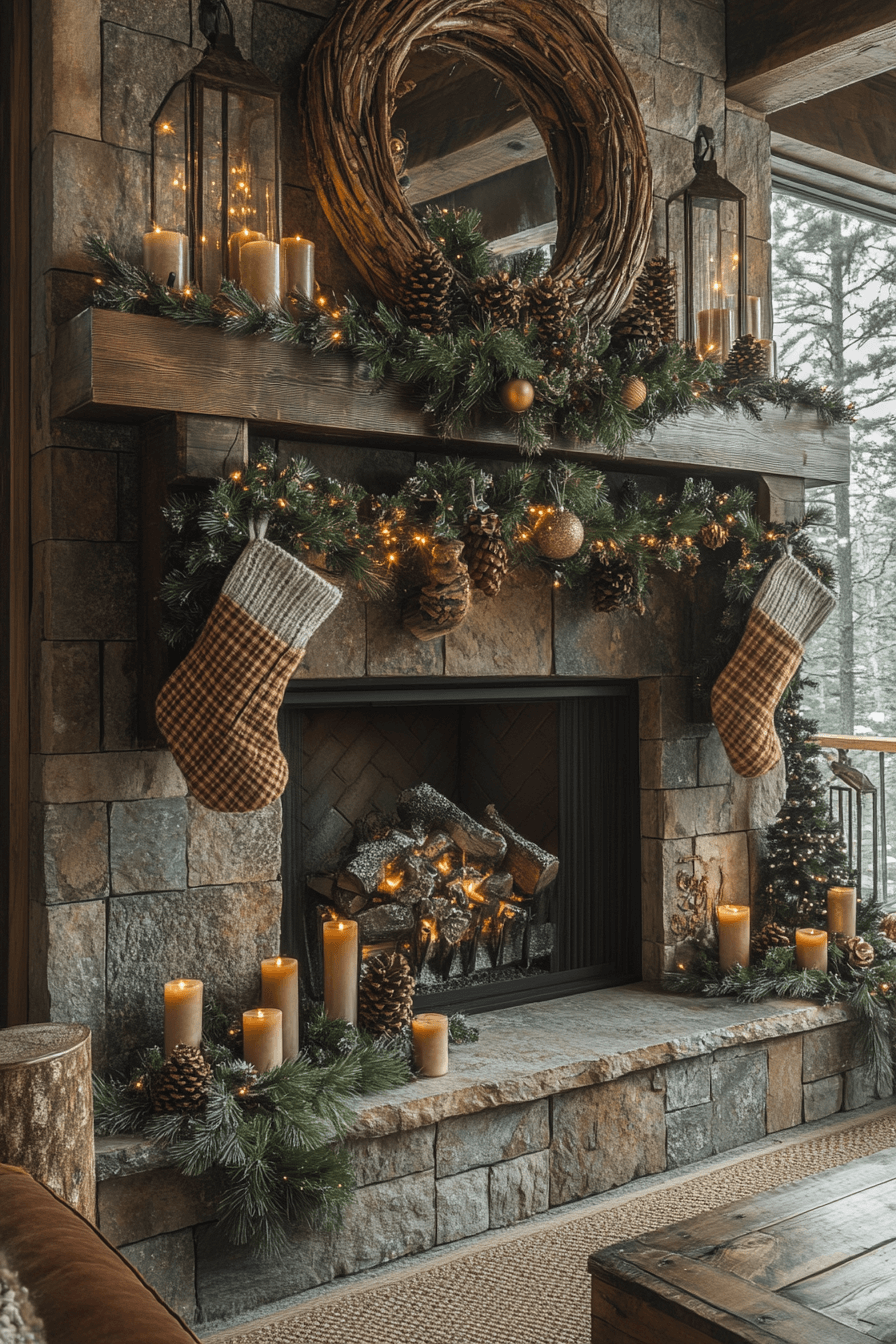 29 Christmas Mantel Decor Ideas For A Stunning Festive Fireplace Style 1 christmas mantel decor