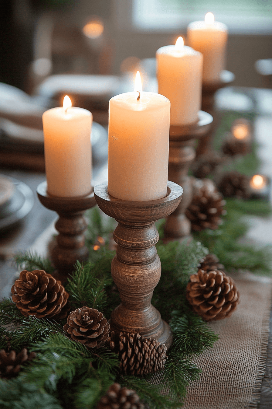 29 Christmas Candle Decor Ideas For A Dreamy Magical Christmas Atmosphere 1 christmas candle decor ideas