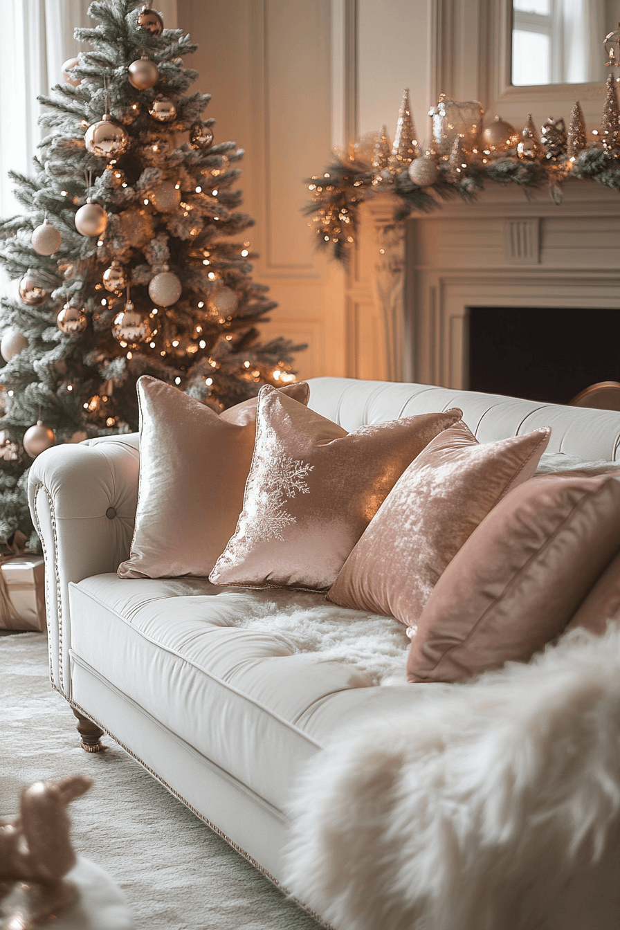 29 Rose Gold Christmas Decor Ideas For A Dreamy Sparkle Filled Celebration 1 rose gold christmas decor ideas