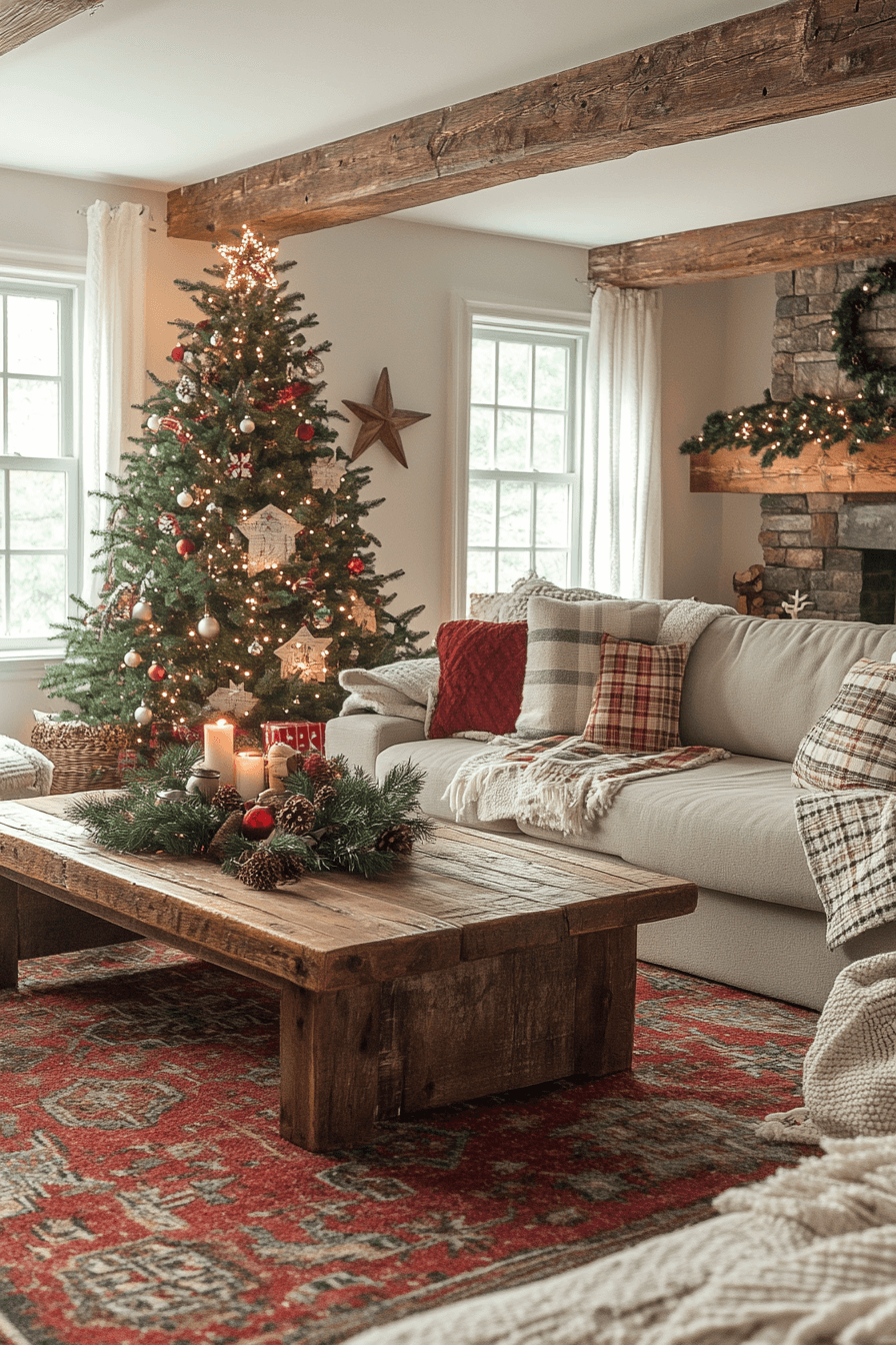 29 Farmhouse Christmas Decor Ideas for the Coziest Holiday Ever 1 farmhouse christmas decor ideas