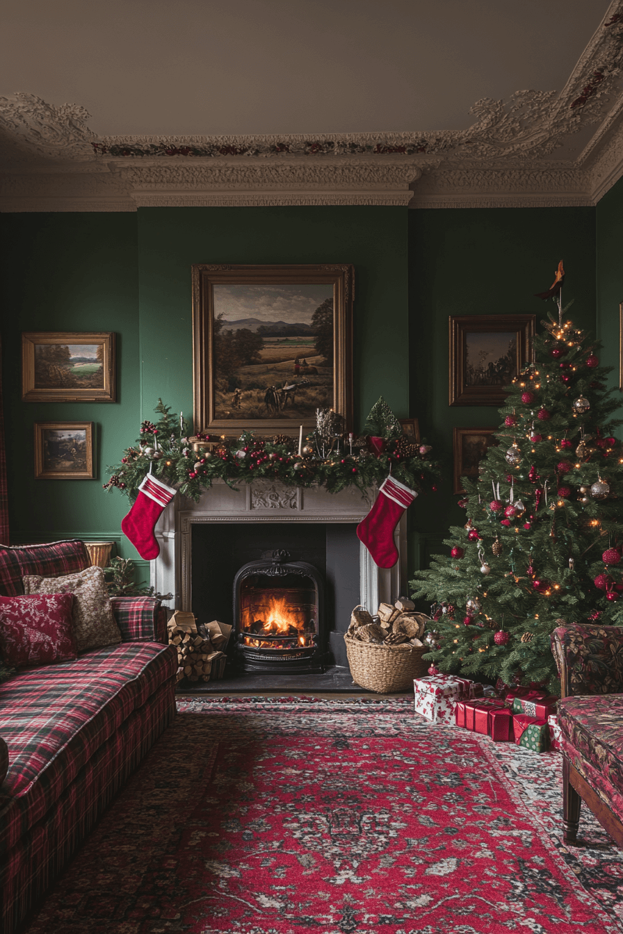 european style christmas decor