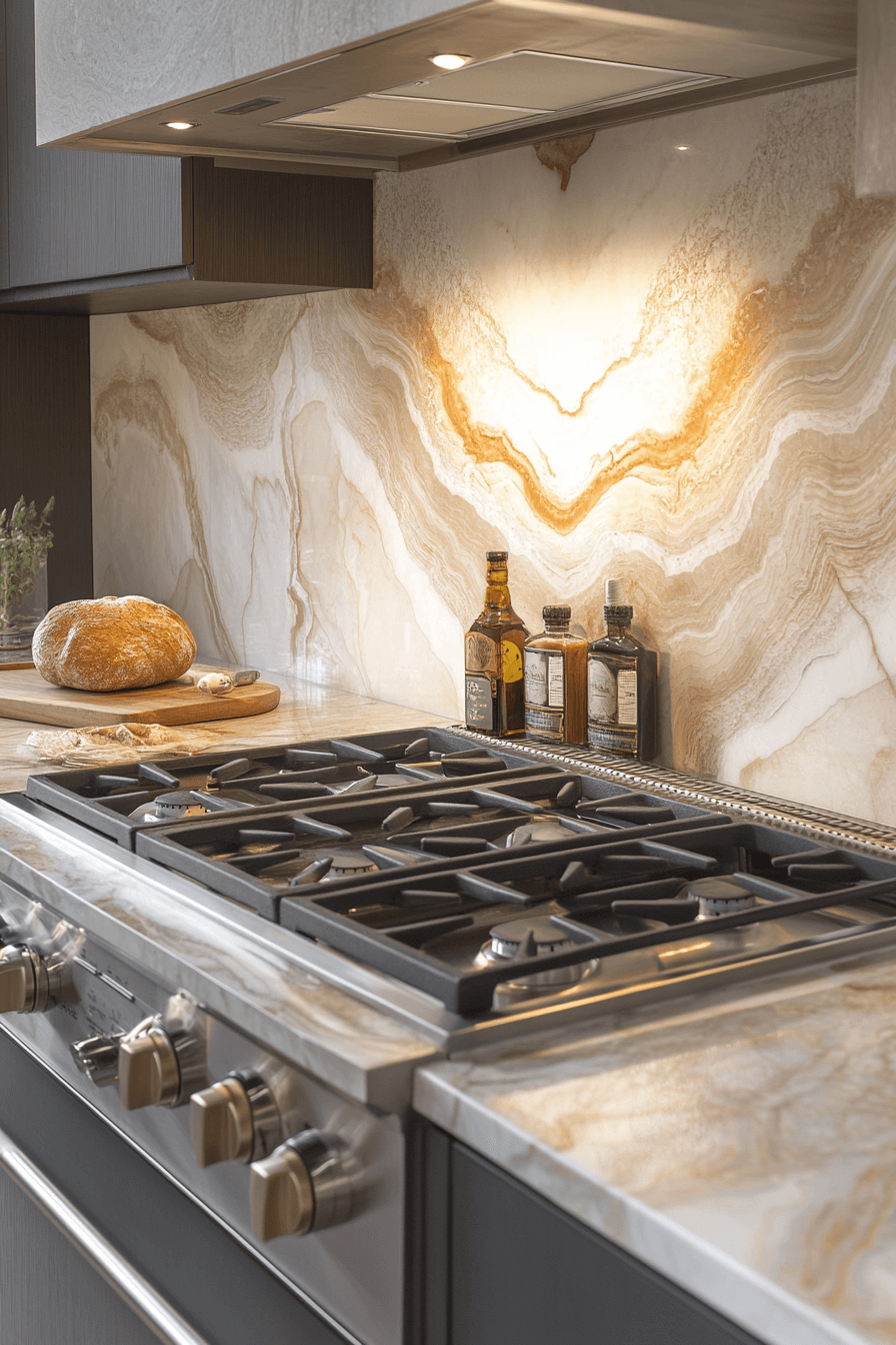 29 Marble Backsplash Inspirations To Create A Bright Modern Space 10 marble backsplash