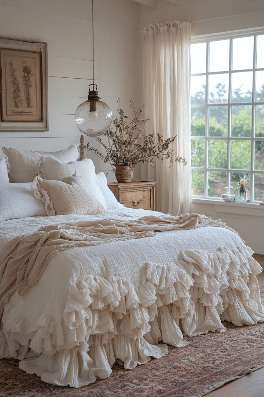 29 Vintage Farmhouse Bedroom Designs To Inspire Charming Cozy Interiors 10 vintage farmhouse bedroom