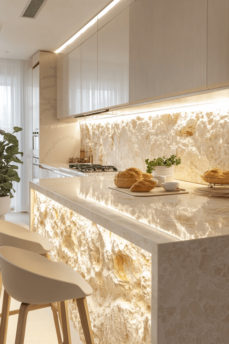 29 Stone Backsplash Kitchen Designs To Bring Texture And Tranquility Together 10 stone backsplash kitchen