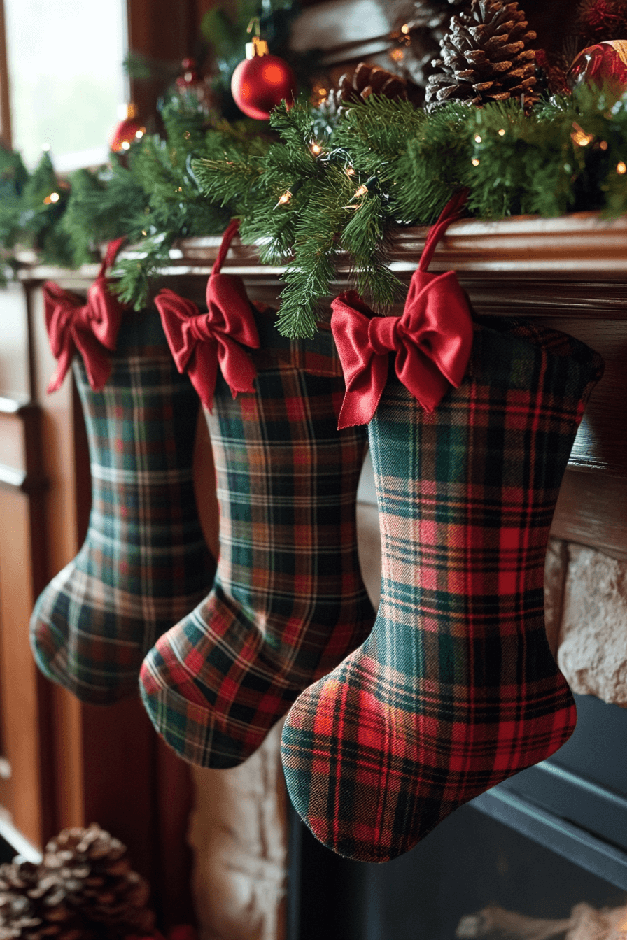 29 Stocking Decorating Ideas That Make Your Mantel Shine Bright 10 stocking decorating ideas
