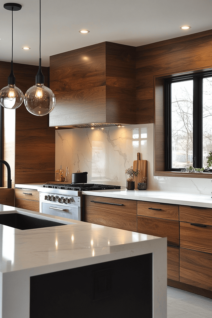 29 Oak Cabinets With White Countertops to Transform Kitchens With Pure Harmony 11 oak cabinets with white countertops