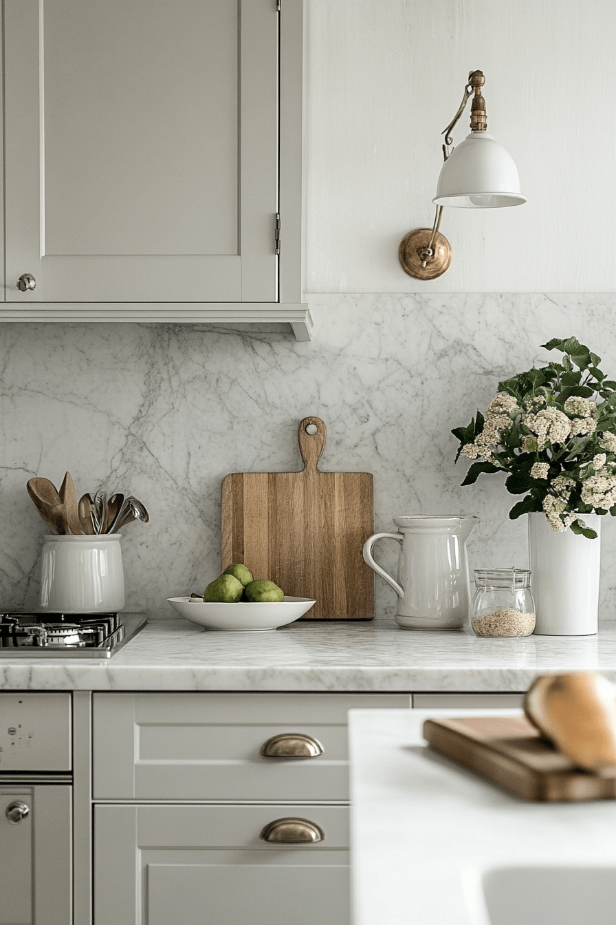 29 Marble Backsplash Inspirations To Create A Bright Modern Space 11 marble backsplash