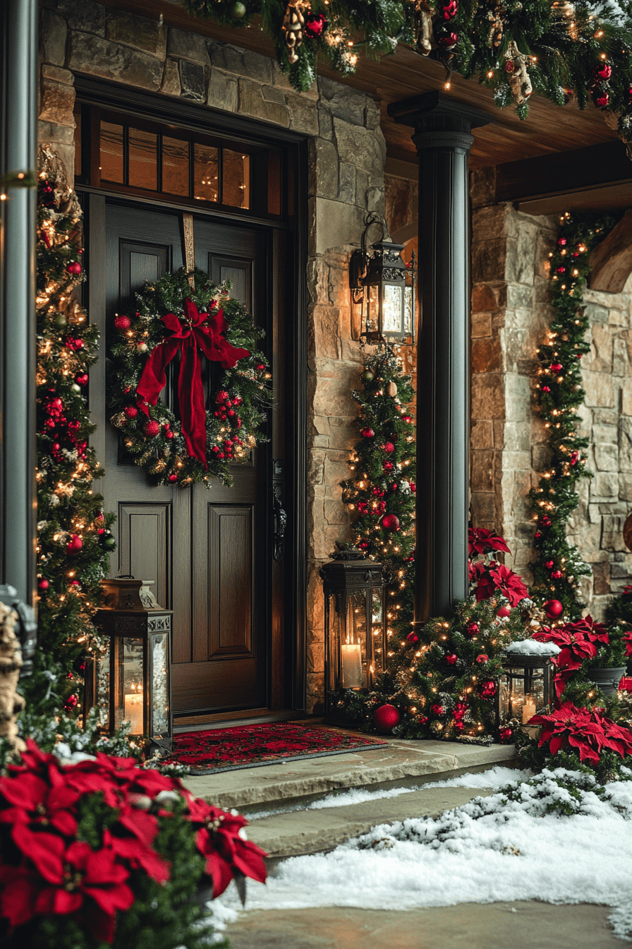 29 Christmas Porch Decor Ideas For A Bright Joy Filled Holiday Look 11 christmas porch decor