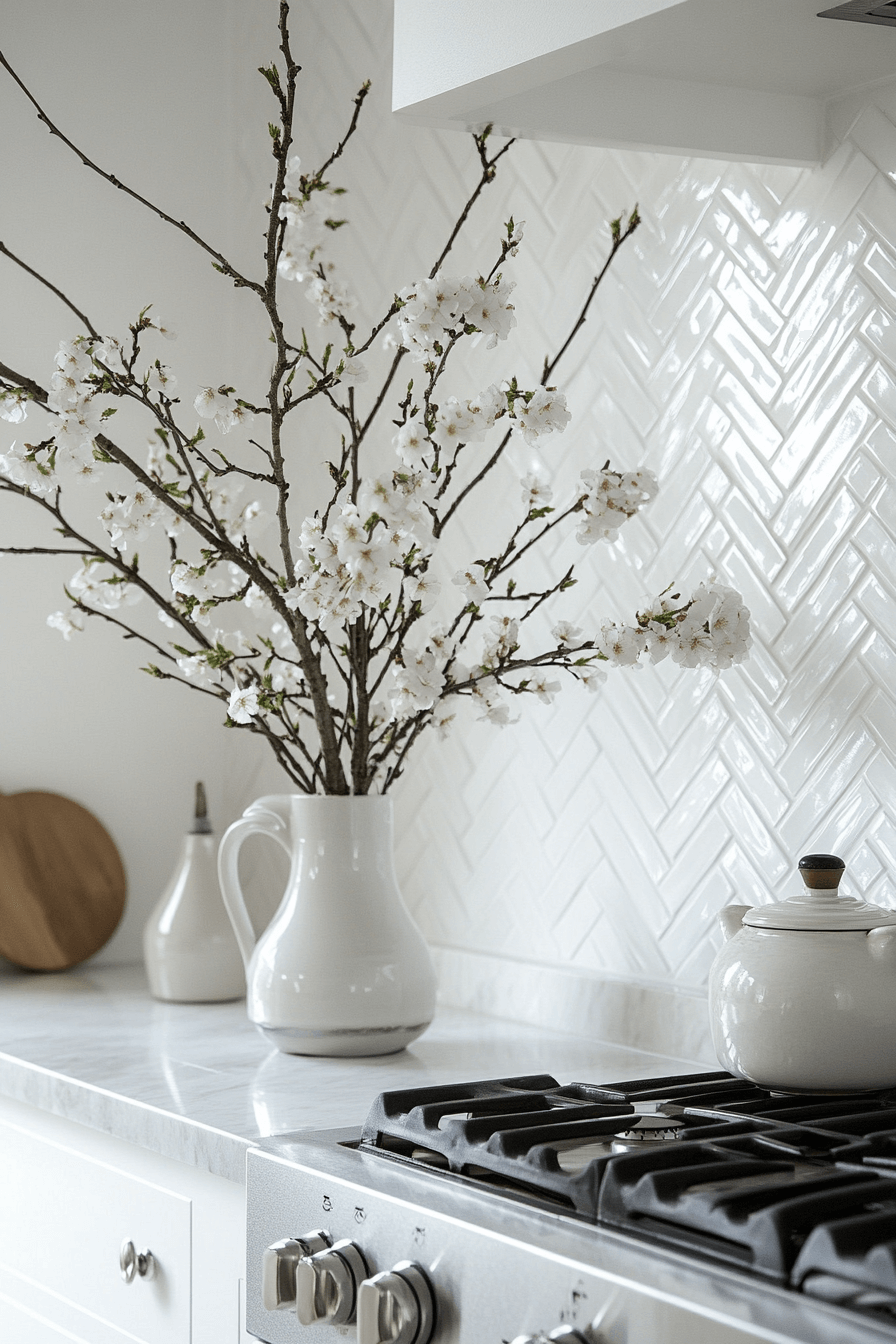 29 White Backsplash Kitchen Ideas That Spark Happy Modern Energy 11 white backsplash kitchen