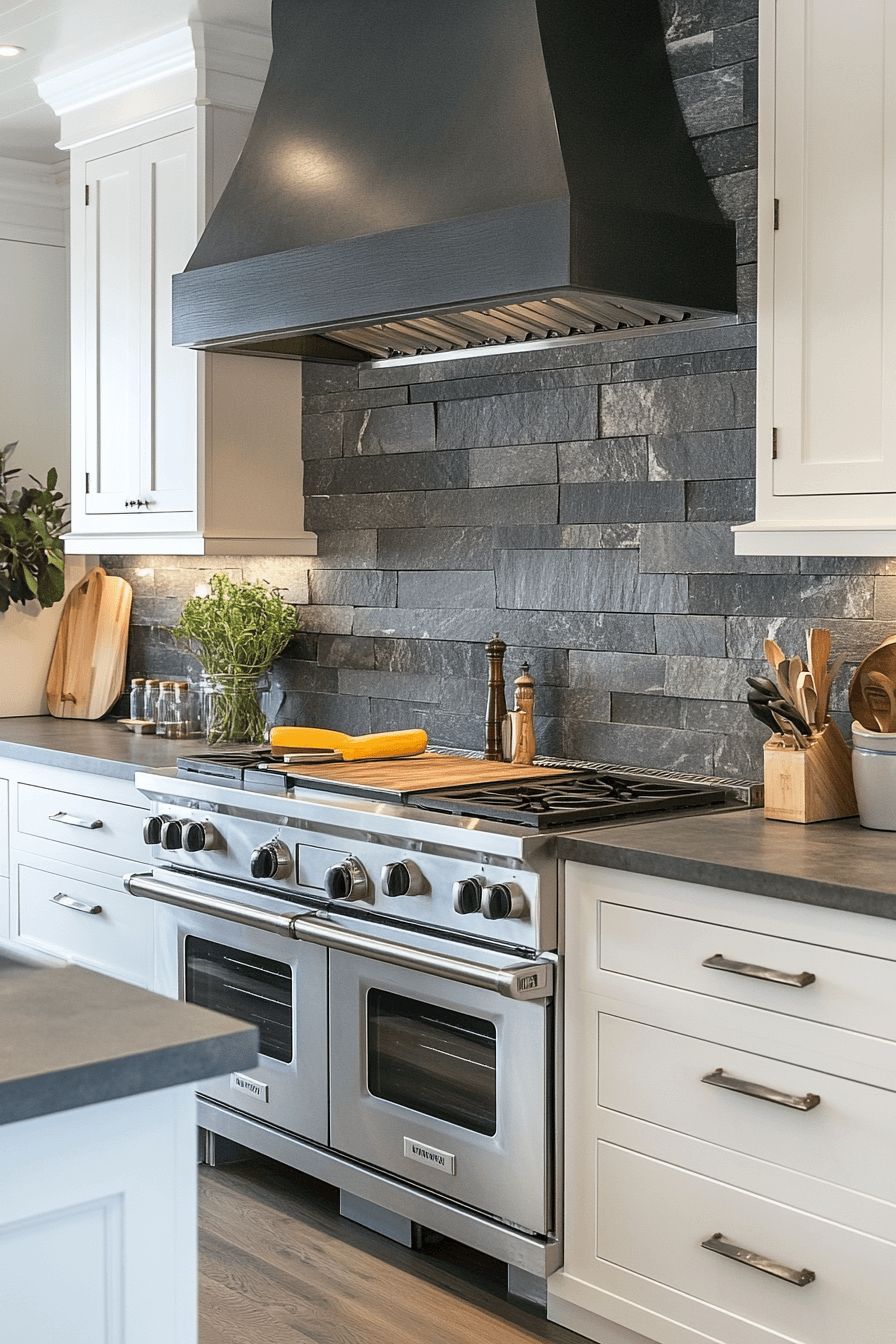29 Stone Backsplash Kitchen Designs To Bring Texture And Tranquility Together 11 stone backsplash kitchen